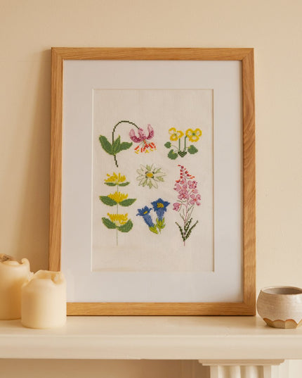 DMC Mindful Making  Cross Stitch Kit - The meadow Flowers BK1952