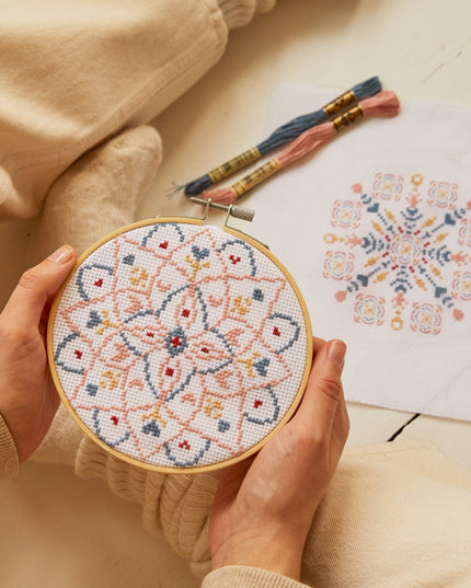 DMC Mindful Making Duo Cross Stitch Kit The Meditative Mandala BK1953