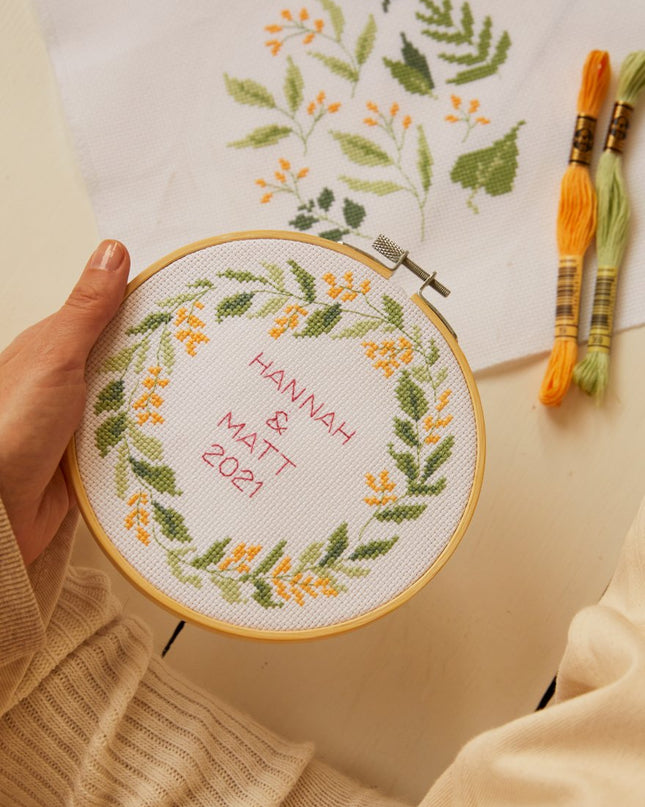 DMC Mindful Making Duo Cross Stitch Kit The Serene Leaves BK1954