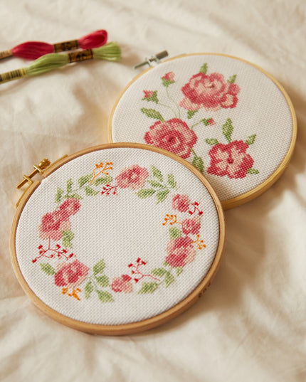 DMC Mindful Making Duo Cross Stitch Kit The Tranquil Rose  BK1955