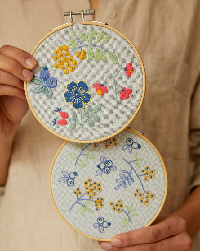 DMC Mindful Making Duo Embroidery Kit The Forest Fruits TB165