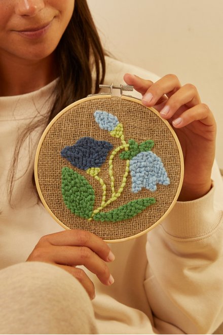 DMC Mindful Making Punch Needle Kit The Relaxed Rustic PN004K