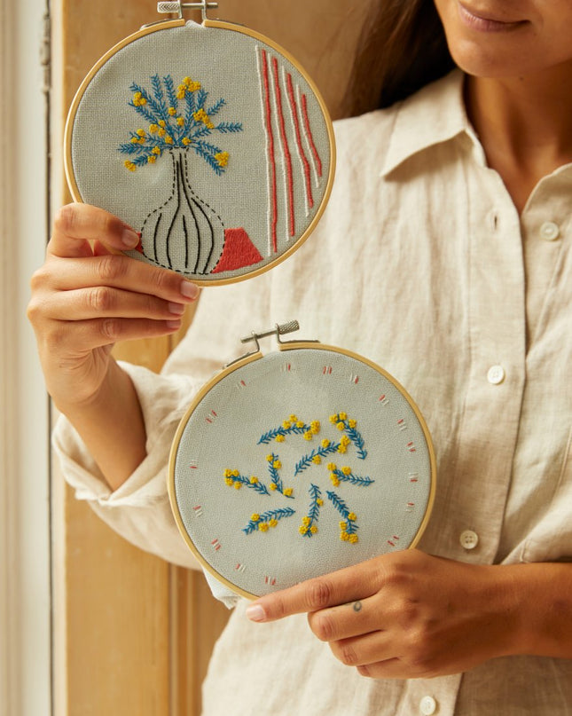 DMC Mindful Making Duo Embroidery Kit The Mellow Mimosa TB176