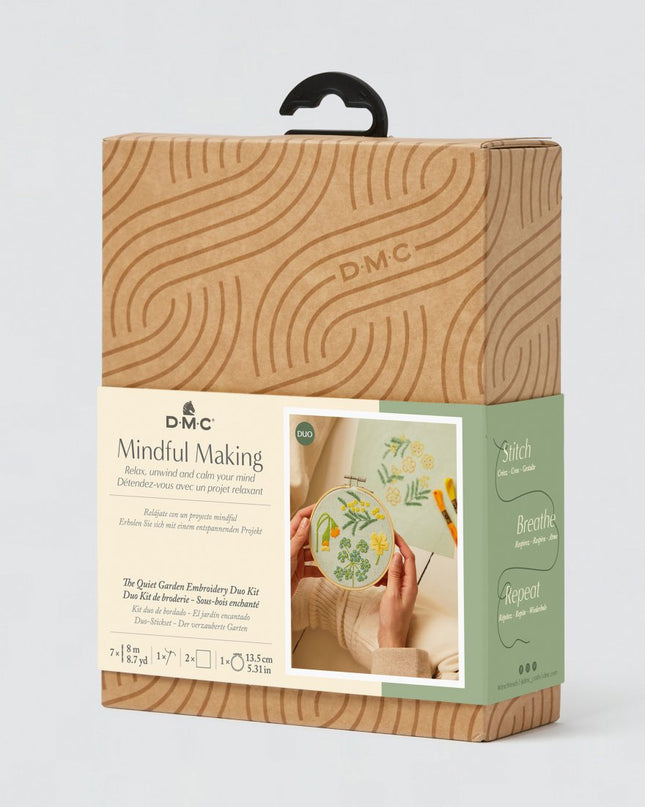 DMC Mindful Making Duo Embroidery Kit The Quiet Garden TB169