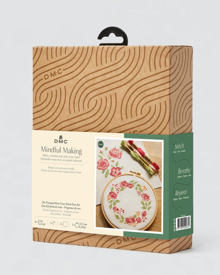 DMC Mindful Making Duo Cross Stitch Kit The Tranquil Rose  BK1955