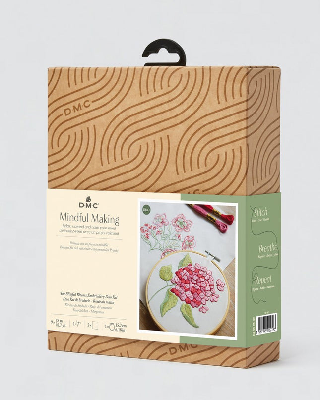 DMC Mindful Making Duo Embroidery Kit The Blissful Blooms TB167