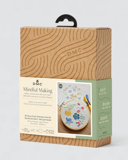 DMC Mindful Making Duo Embroidery Kit The Forest Fruits TB165