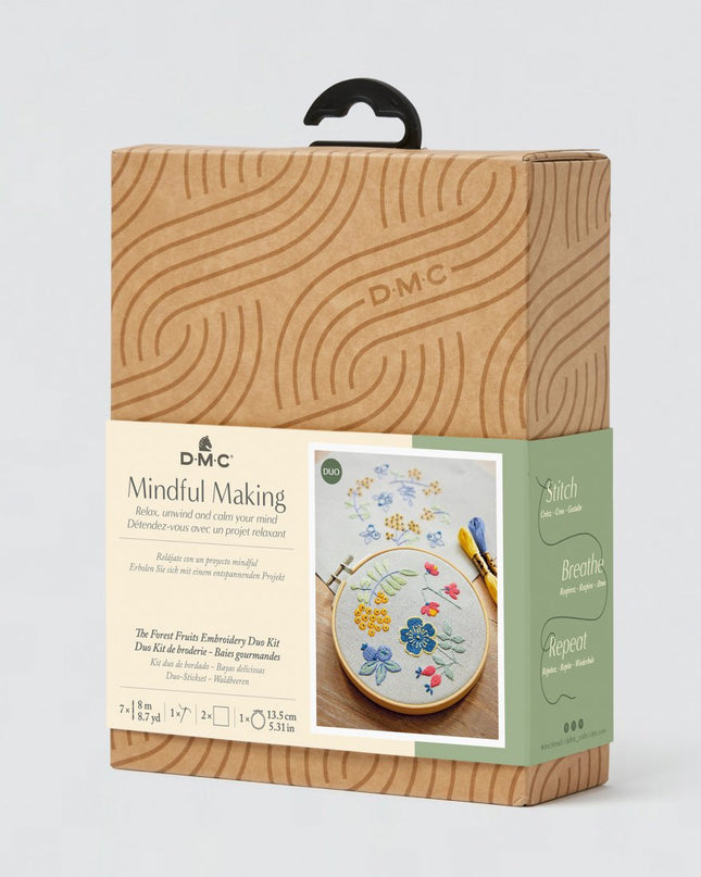 DMC Mindful Making Duo Embroidery Kit The Forest Fruits TB165