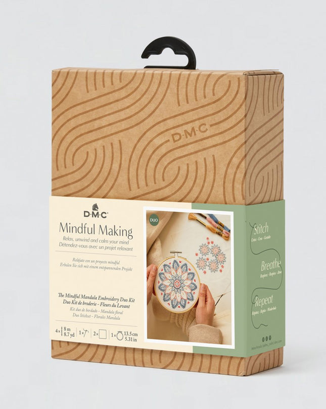DMC Mindful Making Duo Embroidery Kit The Mindful Mandala TB168