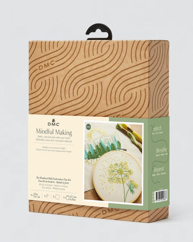 DMC Mindful Making Duo Embroidery Kit The Woodland Walk TB166