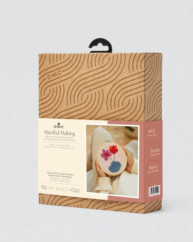 DMC Mindful Making Punch Needle Kit The Gentle Flowers PN005K