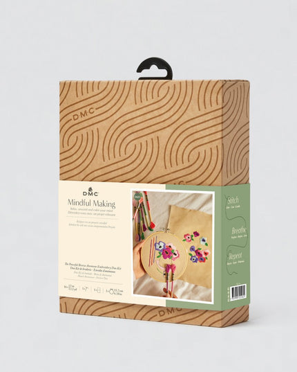 DMC Mindful Making Duo Embroidery Kit The Peaceful Breeze Anemone TB175