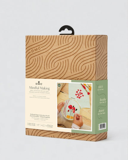 DMC Mindful Making Duo Embroidery Kit The Restful Poppies TB177