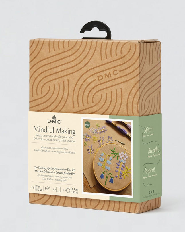 DMC Mindful Making Duo Embroidery Kit The Soothing Spring TB164