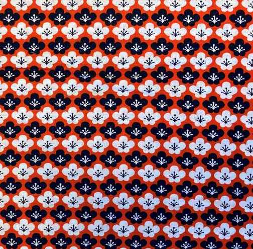 Fabric Kyoto Collection CHERRY BLOSSOM ORANGE