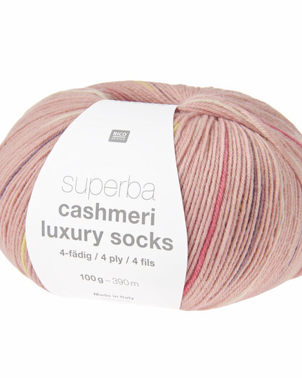 Rico Superba Cashmeri Luxury Socks 4 ply Autumn Beige 044