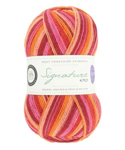 WYS Signature 4ply Winwick Mum Seasons Summer Sunset 881