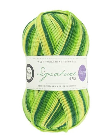 WYS Signature 4ply Winwick Mum Seasons Spring Green 882