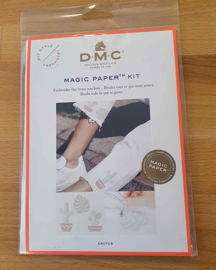 DMC Magic Paper Kit Cross Stitch Cactus FK200