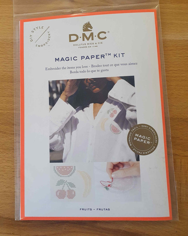 DMC Magic Paper Kit Cross Stitch Fruits FK202