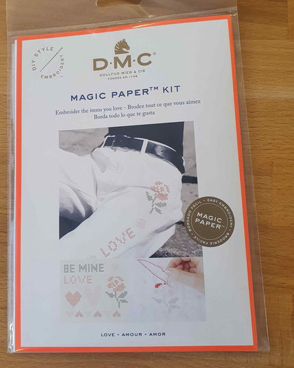 DMC Magic Paper Kit Cross Stitch Love FK204