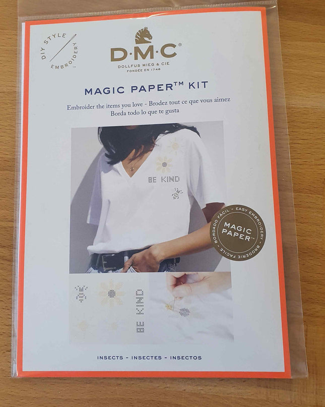 DMC Magic Paper Kit Cross Stitch Insects FK205
