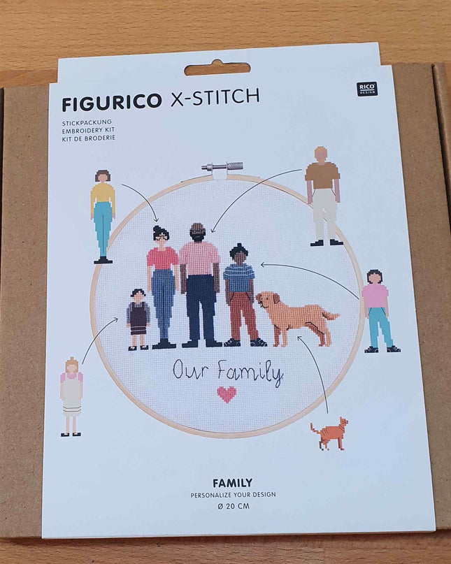 Rico Figurico Cross Stitch Kit Our Family *