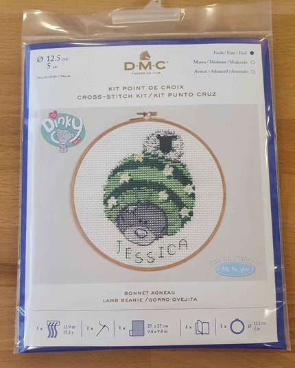 DMC Cross Stitch My Dinky Bear Lamb Beanie  BL1162 *