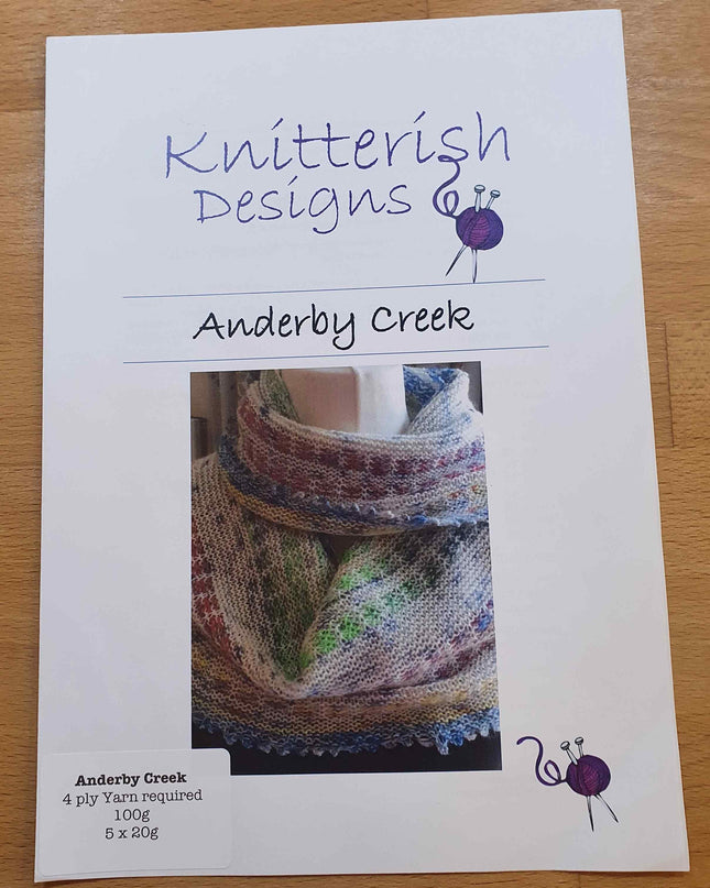 Knitterish Designs Knitting Patterns Anderby Creek Shawl