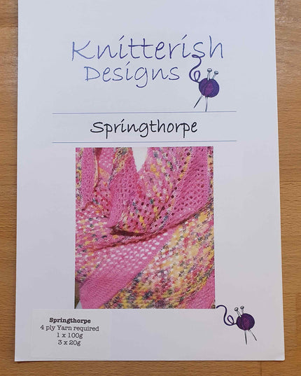 Knitterish Designs Knitting Patterns Springthorpe Shawl