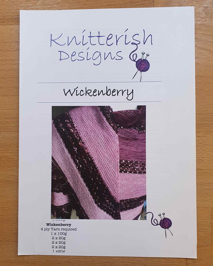 Knitterish Designs Knitting Patterns Wickenberry Shawl