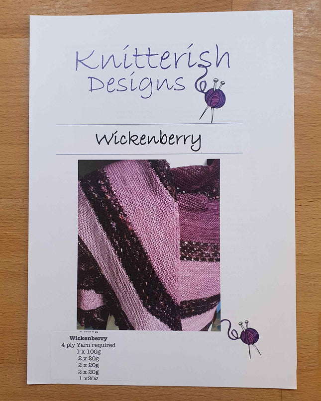 Knitterish Designs Knitting Patterns Wickenberry Shawl