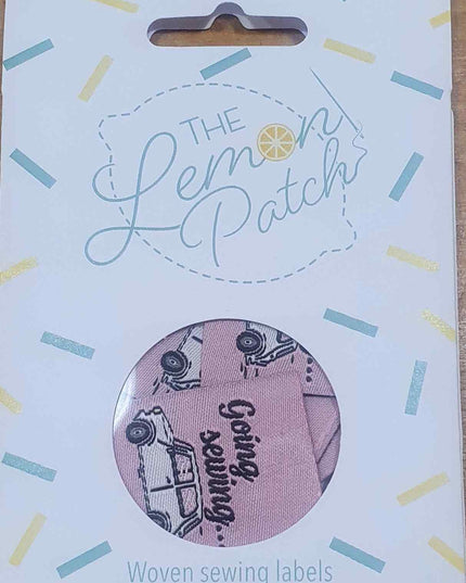 The Lemon Patch Woven Sewing Label GOING SEWING