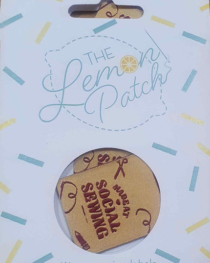 The Lemon Patch Woven Sewing Label MADE AT SOCIAL SEWING