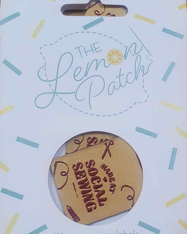 The Lemon Patch Woven Sewing Label MADE AT SOCIAL SEWING
