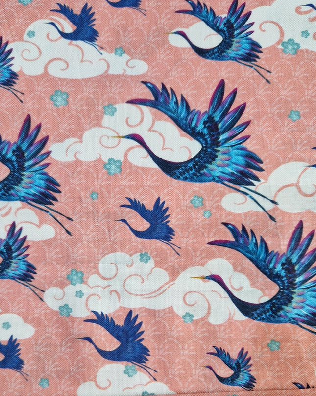 Fabric Sew Pretty Sew Mindful Meditations on Japan CRANES AND CLOUDS