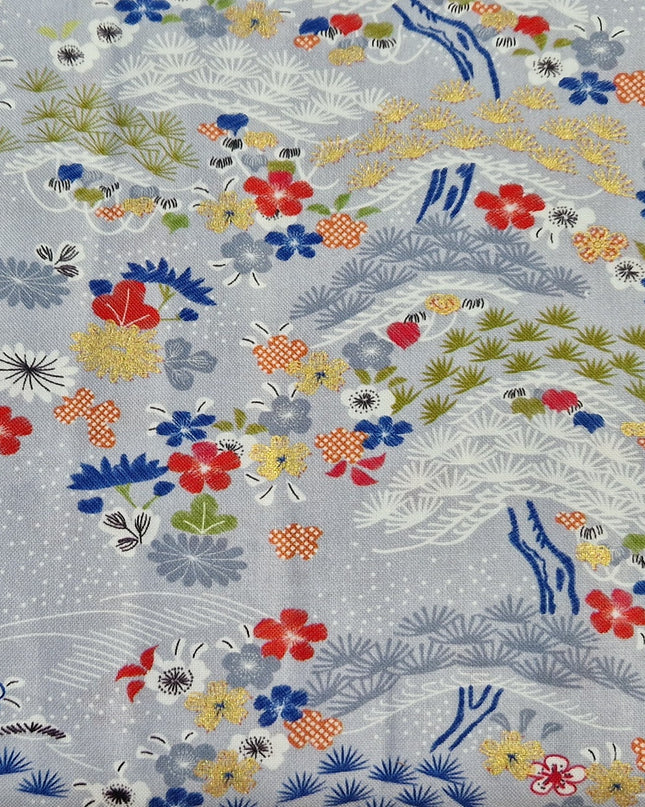 Fabric V&A Serenity in Japan PINE AND BLOSSOM