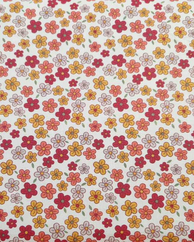 Fabric The Crafty Pie Cotton Viscose DITSY FLORAL LIGHT