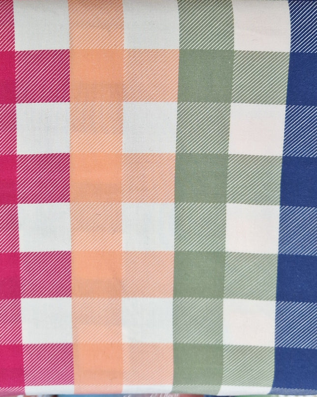 Fabric The Crafty Pie 100% Viscose AUTUMN GINGHAM LARGE