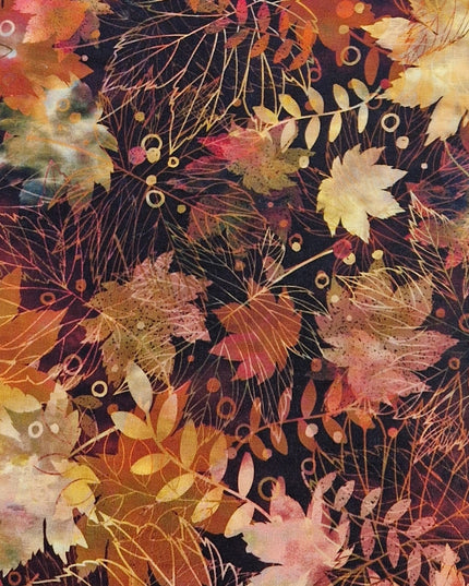 Fabric Jason Yenter Cotton FALLING LEAVES 2FLS-1