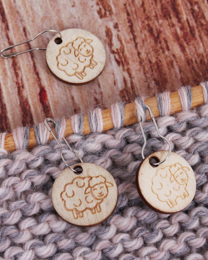 Stitch Markers Wooden Sheep