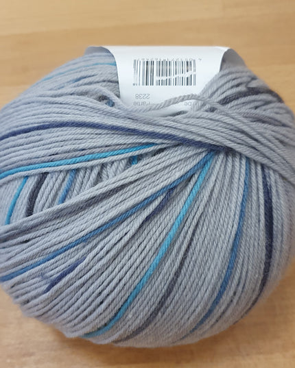 Rico Superba Cashmeri Luxury Socks 4 ply Denim 005