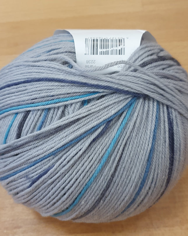 Rico Superba Cashmeri Luxury Socks 4 ply Denim 005