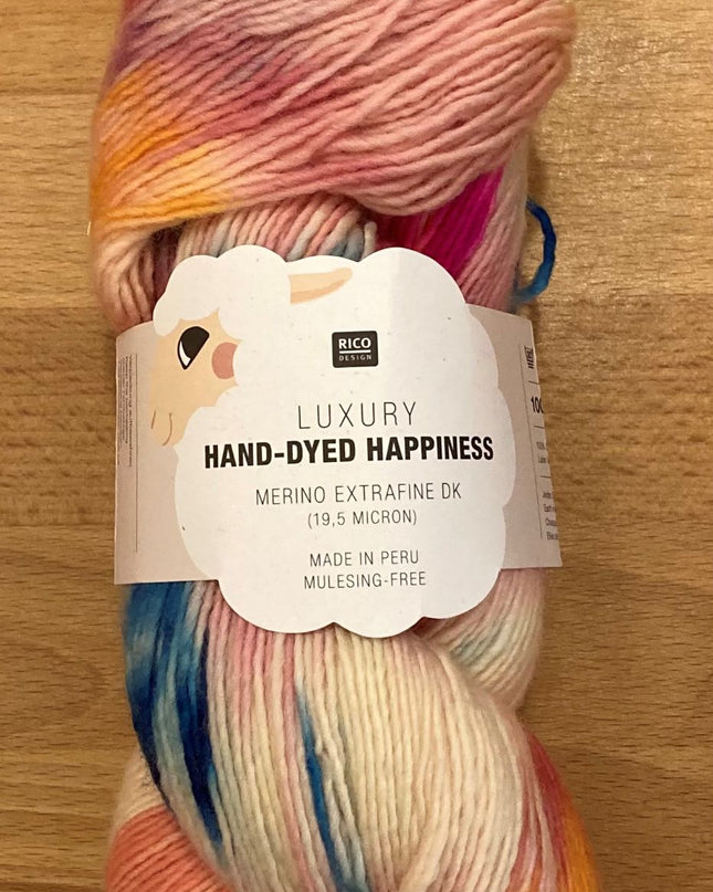 Rico Luxury Hand Dyed Happiness DK Pink/Blue 004