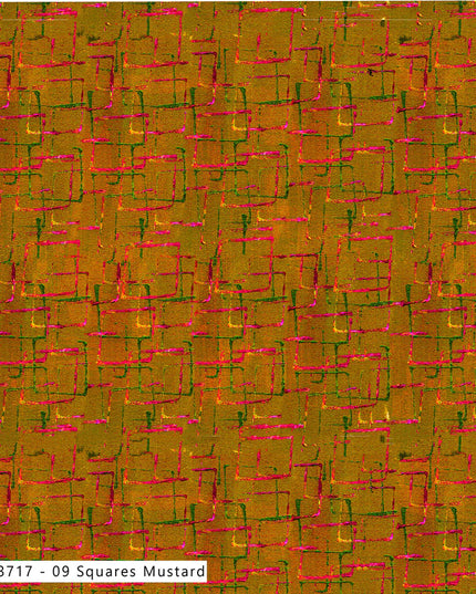 Layers Of Time SQAURES MUSTARD