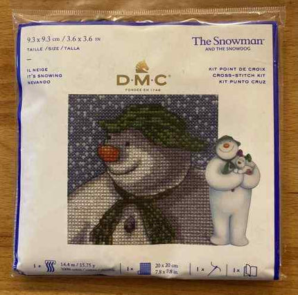 DMC The Snowman mini kits Cross Stitch It's Snowing BL1177