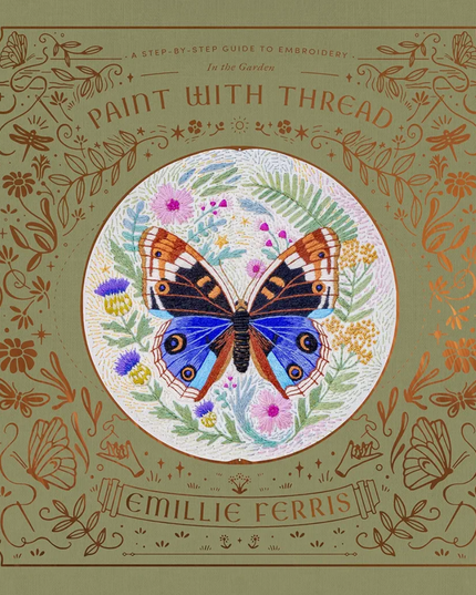 Book Paint With Thread In The Garden