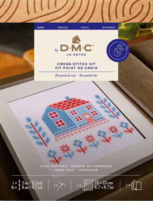 DMC Cross Stitch Folk Cottage BK408