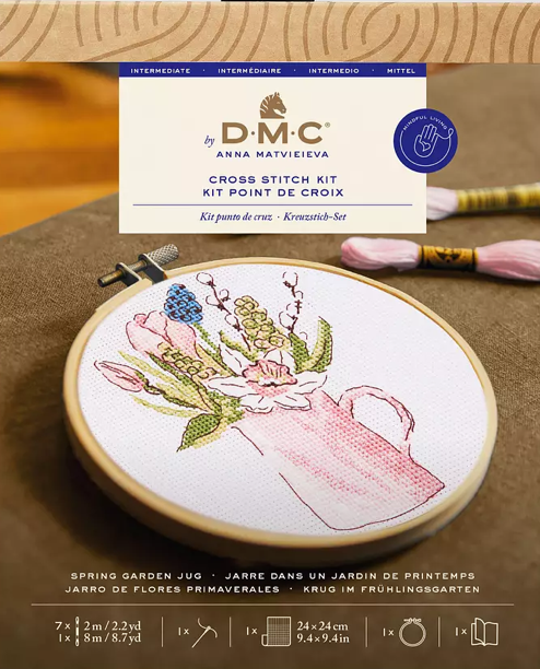 DMC Cross Stitch Spring Garden Jug BK413