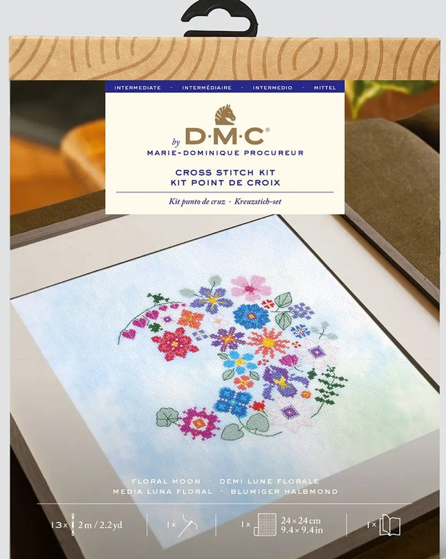 DMC Cross Stitch Floral Moon BK1988